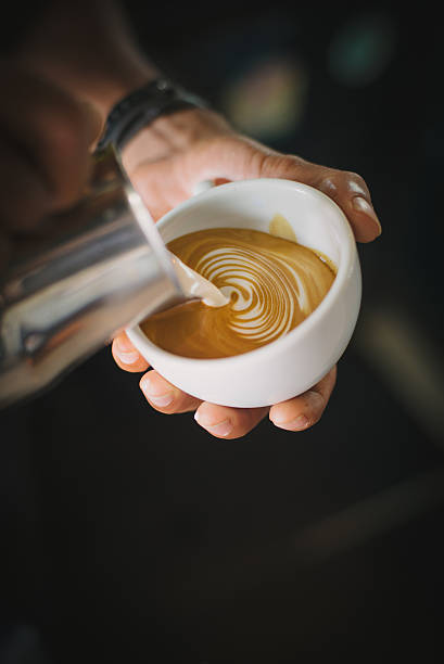 istock coffee latte art in coffee shop 615428142