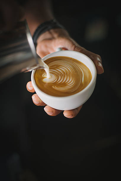 istock coffee latte art in coffee shop 615428144