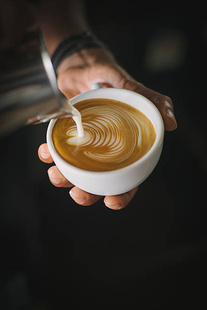 istock coffee latte art in coffee shop 615428152