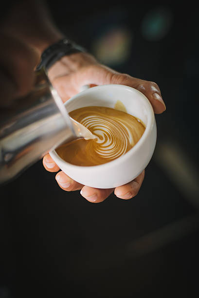 istock coffee latte art in coffee shop 615428170