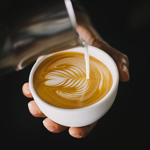 istock coffee latte art in coffee shop 615428194