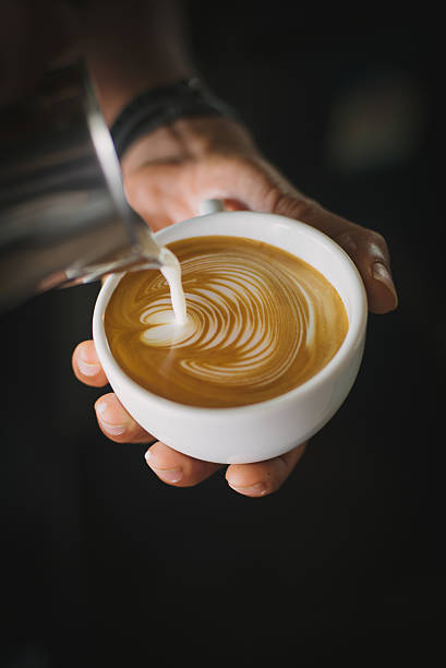 istock coffee latte art in coffee shop 615428198