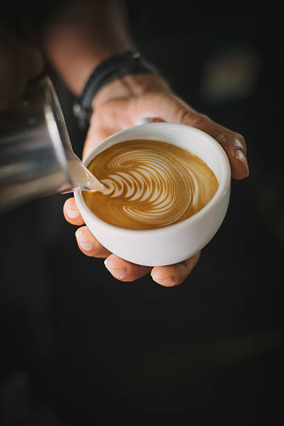 istock coffee latte art in coffee shop 615428200