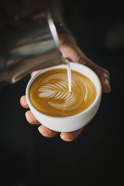 istock coffee latte art in coffee shop 615428212