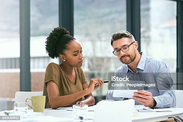 Perhaps We Could Make Some Improvements To This Stock Photo - Download Image Now - Discussion, Desk, Businessman