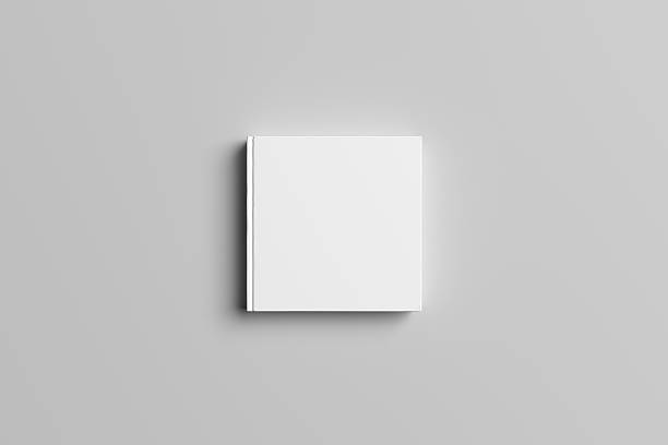 istock 3D Illustration of blank Square Book Cover Mock-up 615478408