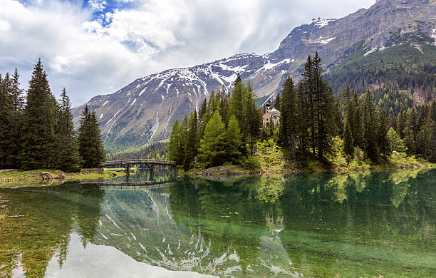 istock View over lake Obernberg 615480816