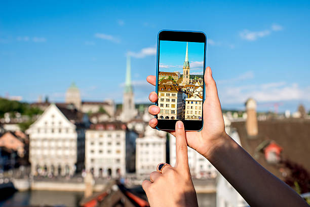 istock Photographing Zurich cityscape 615485948