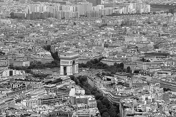 istock Charles De Gaulle Square view from the Eiffel Tower 615488838