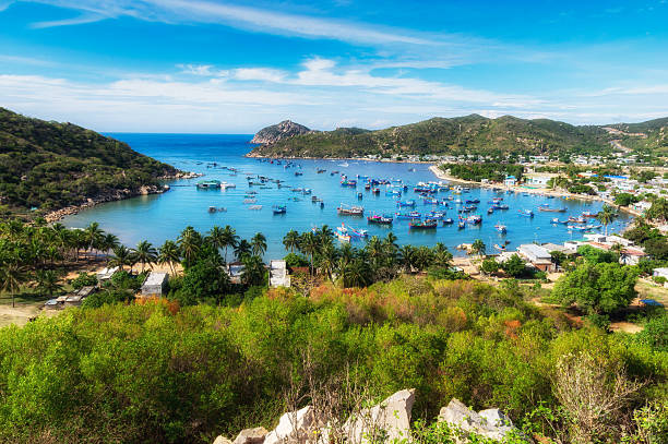 istock Stunning and illuminated bay in the morning 615491194