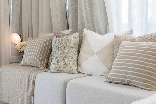istock set of pillows on grey sofa in modern living room 615492332
