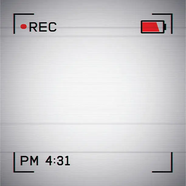 Vector illustration of Recording Screen Viewfinder