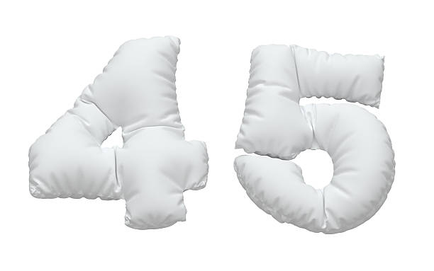 istock Close up of a white pillow font. 615494180