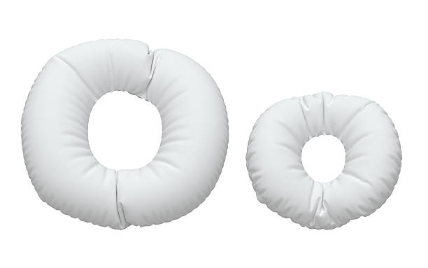istock Close up of a white pillow font. 615494756