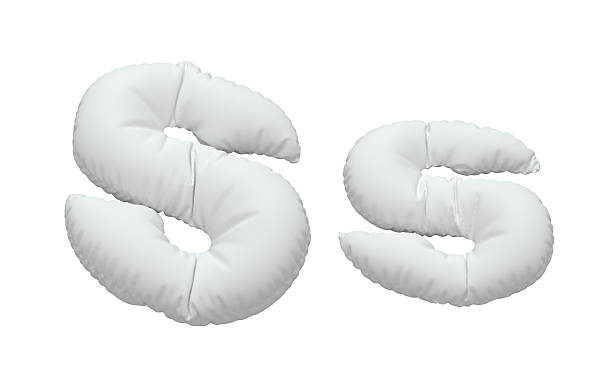 istock Close up of a white pillow font. 615494938