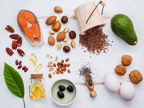 istock Selection food sources of omega 3 . 615495248