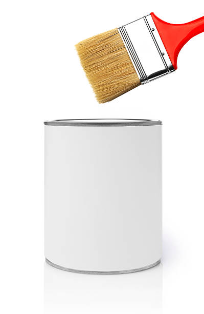 istock Paintbrush and paint can 615497824