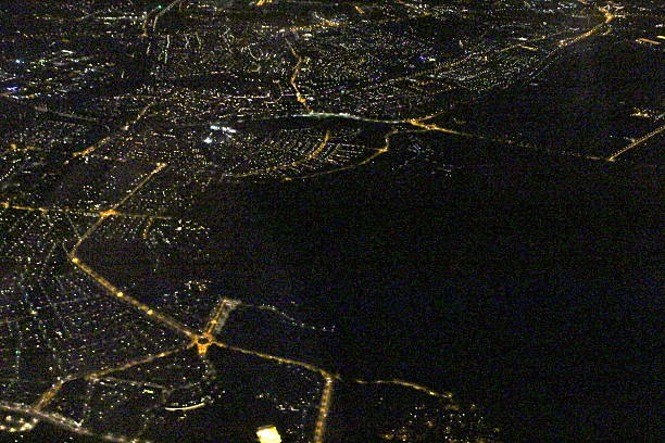 istock Amsterdam Night Aerial Harbour 615498864