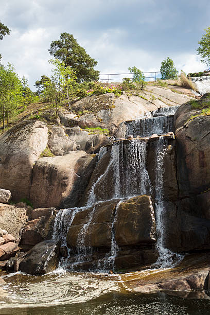 istock Waterfall in the park Sapokka in Kotka 615499152