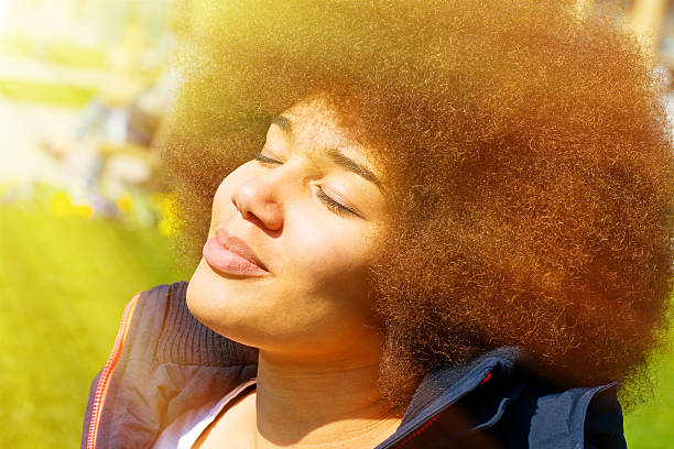 istock Young, black woman enjoy the day 615501922