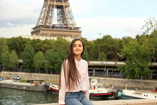 istock Beautiful girl have fun in Paris 615505338