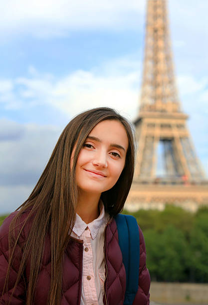 istock Beautiful girl have fun in Paris 615505430