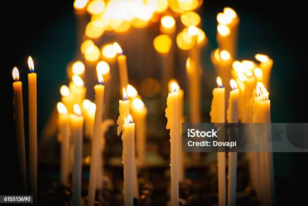 Candles In The Church Stock Photo - Download Image Now - Candle, Christmas, Orthodox Christianity