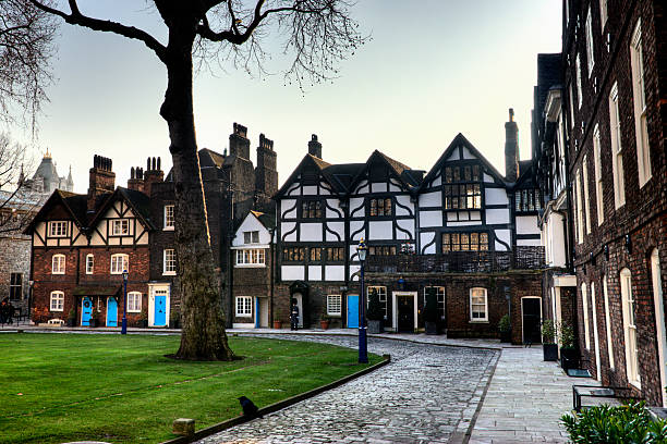 Queen's House building in Tower of London London, United Kingdom - January 4, 2010: Queen's House building. The Queen's house building is located at the tower of London queen's house stock pictures, royalty-free photos & images