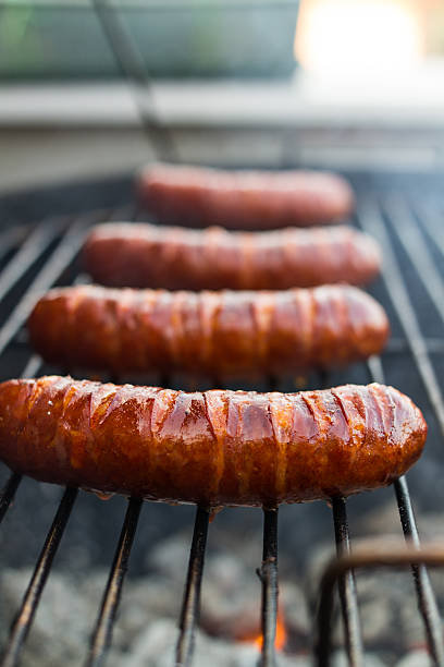 istock Grilled pork sausages 615516826