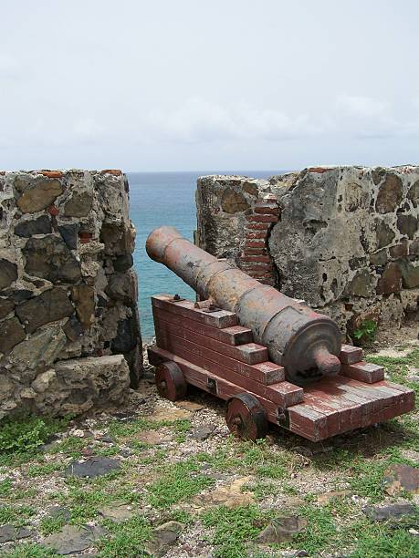 istock Cannon 1631 Fort Amsterdam Ruins Sint Maarten Caribbean 615517856