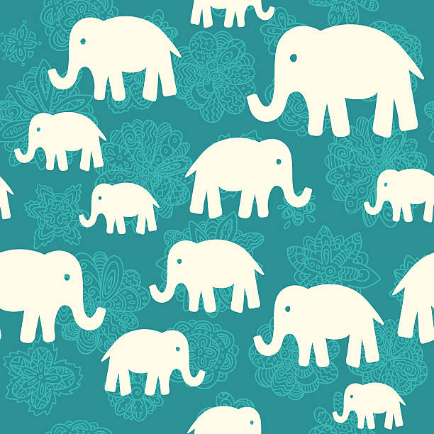 50+ Elephant Back View Stock Illustrations, Royalty-Free Vector ...