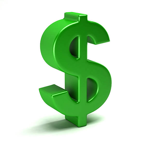 istock Dollar Green Currency Symbol. 3D Rendering Illustration 615521972