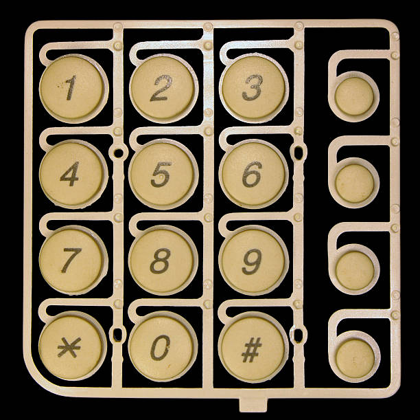 istock Plastic buttons of a keypad 615522910