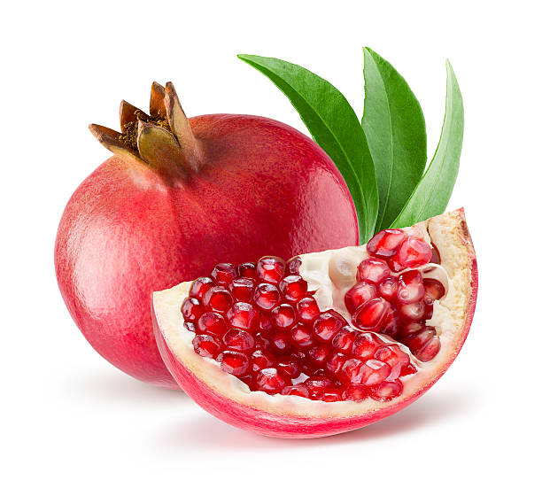 istock pomegranates isolated on the white background 615523006
