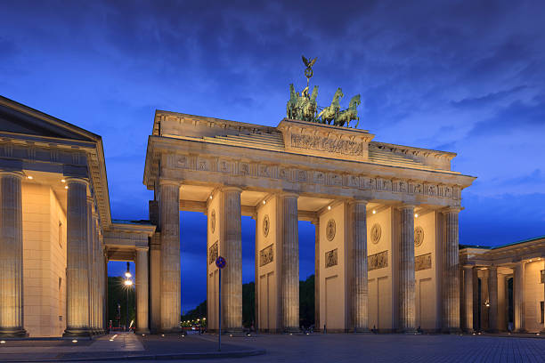 istock Brandenburg Gate in Berlin at dusk 615523082