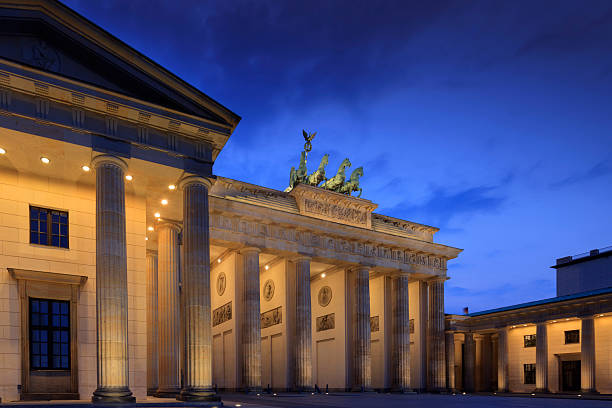 istock Brandenburg Gate in Berlin at dusk 615523174