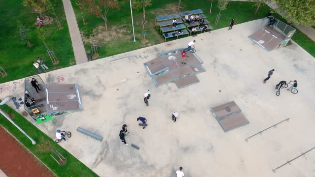 Aerial Shot of Skatepark