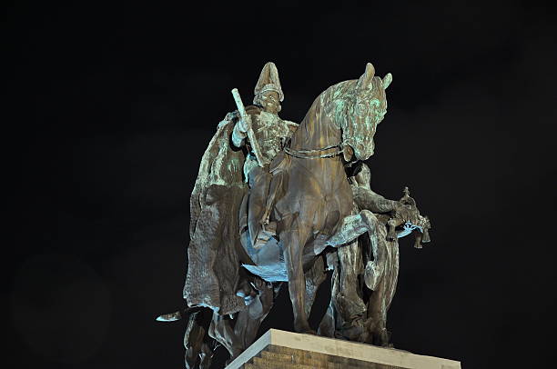 istock Kaiser Wilhelm I on German corner statue in Koblenz,2015 615601330
