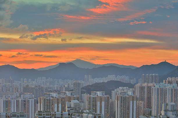 istock sunset at 2016 of kowloon 615605780