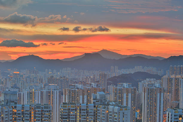 istock sunset at 2016 of kowloon 615605976
