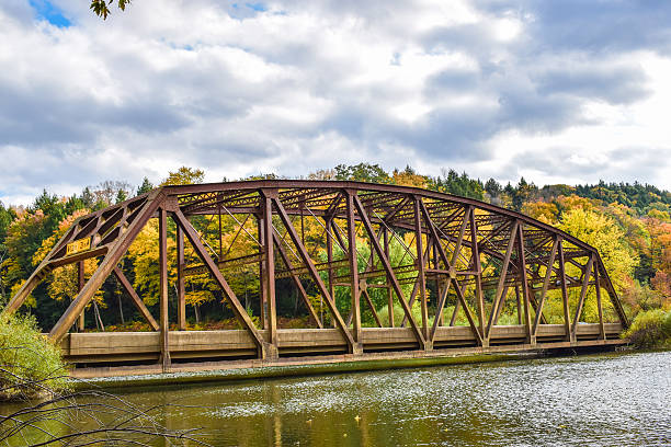 istock Historic Bridge in Autumn 615605986