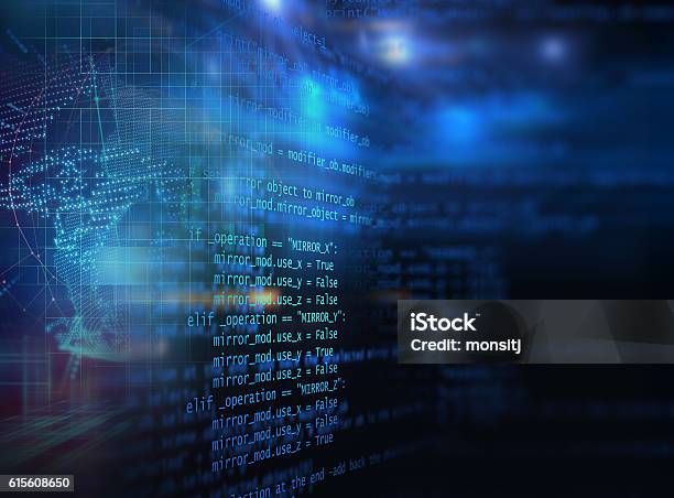 Programming Code Abstract Technology Background Of Software Deve Stock ...