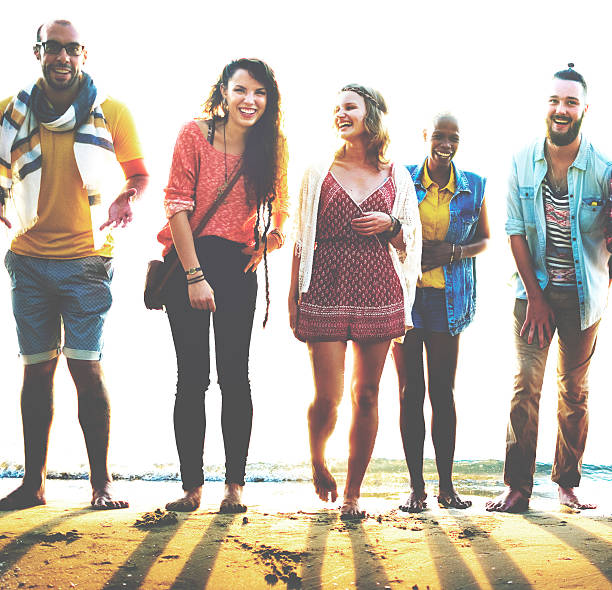 istock Diverse Beach Summer Friends Fun Bonding Concept 615608654