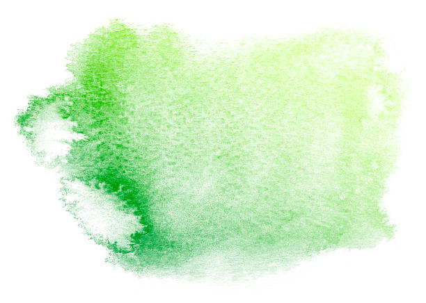 istock Abstract green watercolor background. 615612440