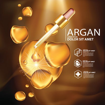 argan oil Serum Skin Care Cosmetic.