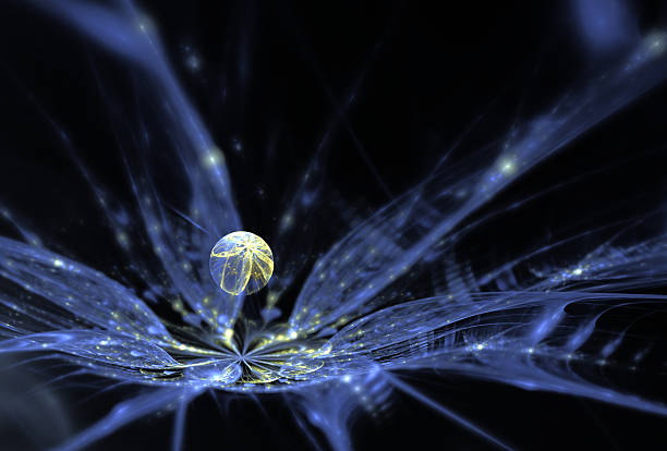 istock Abstract fractal  3d flower 615613552