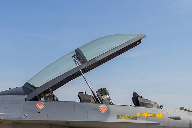 istock Cockpit of fighter aircraft 615618970