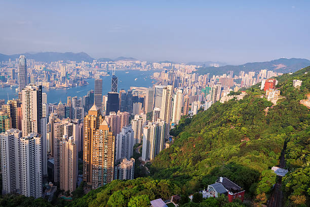 istock hong kong building as Victoria Peak 615619138