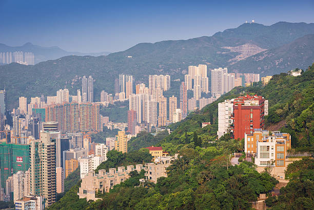 istock hong kong building as Victoria Peak 615619182