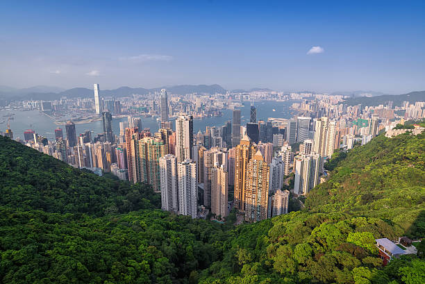 istock hong kong building as Victoria Peak 615619248